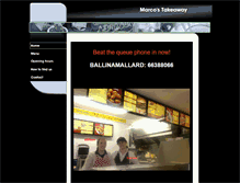 Tablet Screenshot of marcostakeaway.com